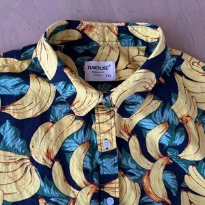 TUNEVUSE Men’s Banana Leaf Shirt 🍌🌿 | 3XL | Washed, Never Worn